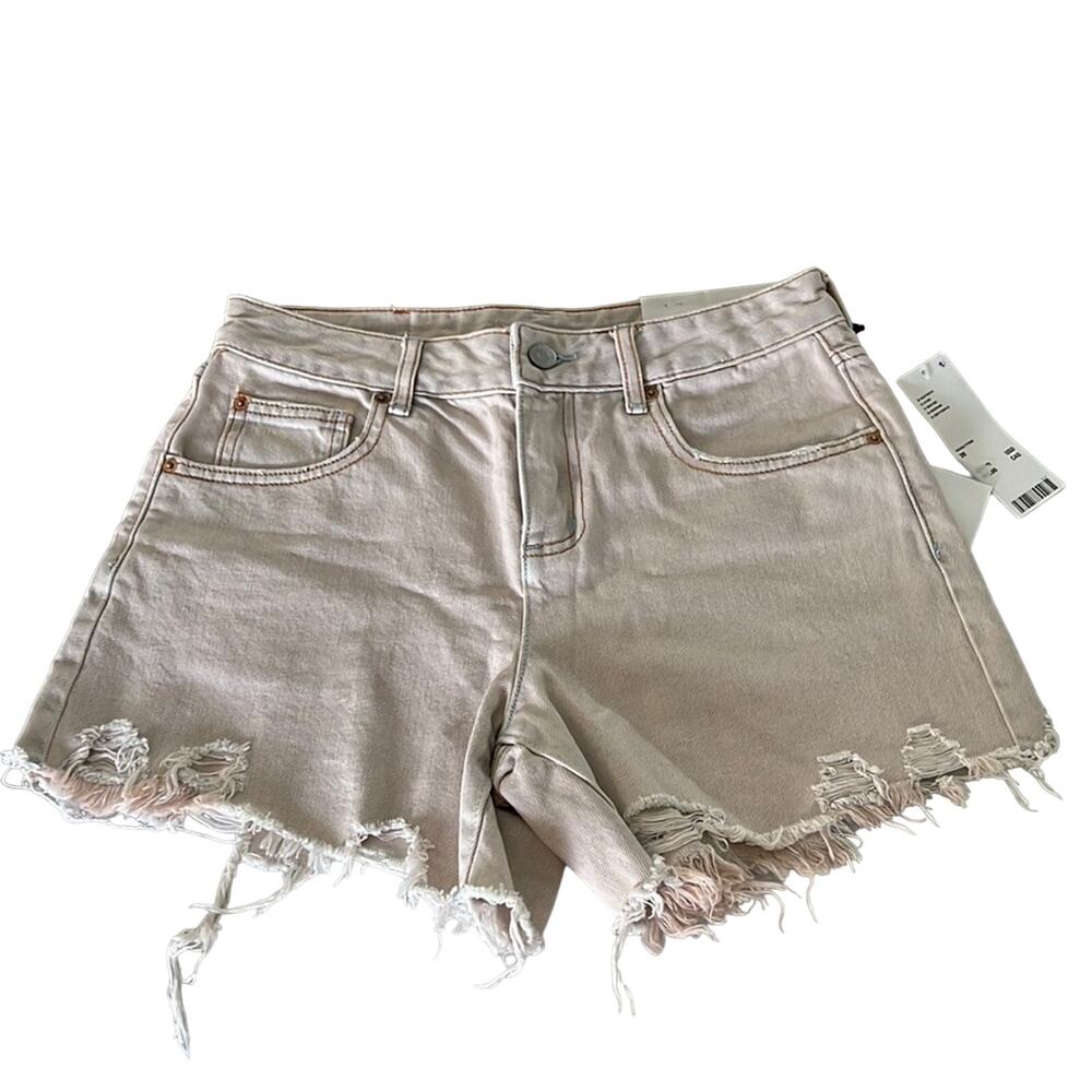 Urban Outfitters BDG Rose/Tyrie Distressed Denim Jeans Shorts Size 26 A-Line